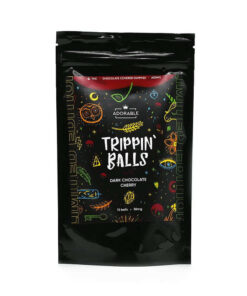 600mg Dark Chocolate Cherry THC infused Trippin Balls – Adorable